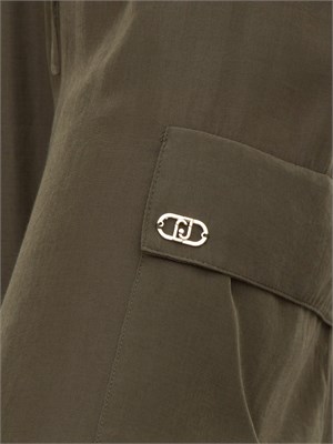 LIU JO Pantaloni cargo Liu-jo verde in DONNA
