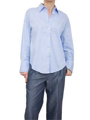 LIU JO Camicia Liu-jo in misto cotone con strass applicati in DONNA