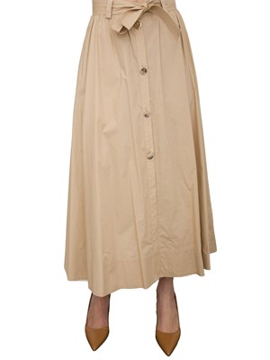 LIU JO Gonna midi Liu-jo con cintura beige in DONNA