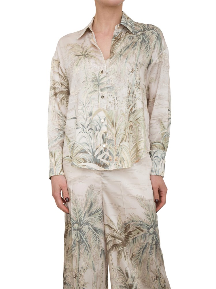 LIU JO Camicia in twill Liu-jo con stampa tropicale