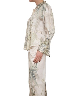 LIU JO Camicia in twill Liu-jo con stampa tropicale in DONNA