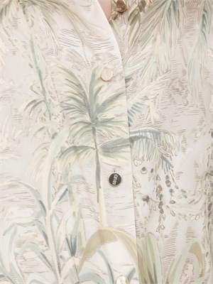 LIU JO Camicia in twill Liu-jo con stampa tropicale in DONNA