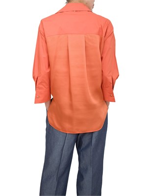 LIU JO Camicia Liu-Jo arancione in cotone con stampa in DONNA