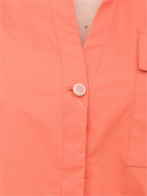 LIU JO Camicia Liu-Jo arancione in cotone con stampa in DONNA