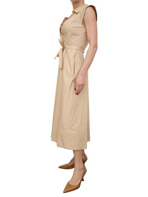 LIU JO Abito chemisier Liu-jo in popeline beige in DONNA