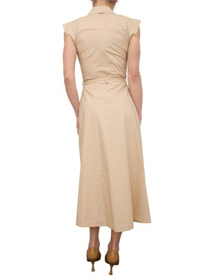 LIU JO Abito chemisier Liu-jo in popeline beige in DONNA