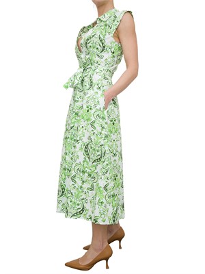 LIU JO Abito chemisier Liu-jo in popeline verde in DONNA