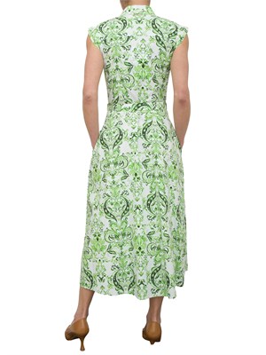 LIU JO Abito chemisier Liu-jo in popeline verde in DONNA