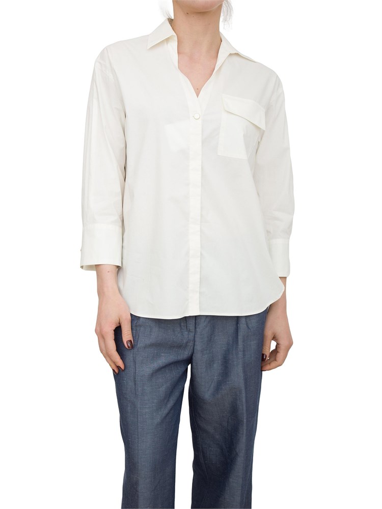 LIU JO Camicia Liu-Jo bianco in cotone con stampa