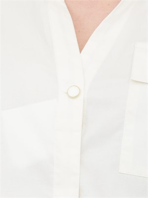 LIU JO Camicia Liu-Jo bianco in cotone con stampa in DONNA