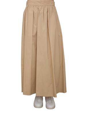 LIU JO Gonna midi Liu-Jo beige in popeline in DONNA