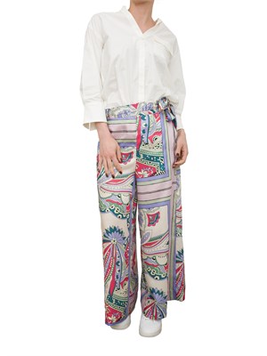 LIU JO Pantaloni Liu-Jo in raso stampato in DONNA