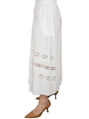 LIU JO Gonna in cotone Liu-jo con ricamo bianco in DONNA