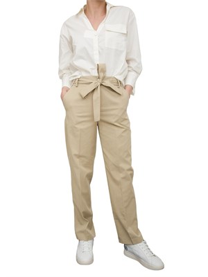LIU JO Pantaloni chino Liu-Jo con cintura beige in DONNA