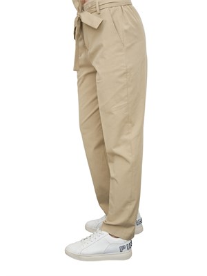 LIU JO Pantaloni chino Liu-Jo con cintura beige in DONNA