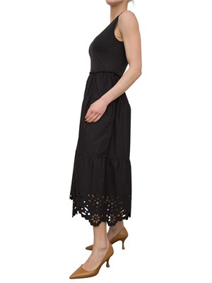LIU JO Abito Liu-Jo verde in cotone con ricami in DONNA