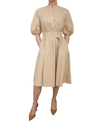 LIU JO Abito in cotone Liu-jo con cintura beige in DONNA