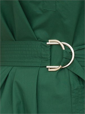 LIU JO Abito in cotone Liu-jo con cintura verde in DONNA