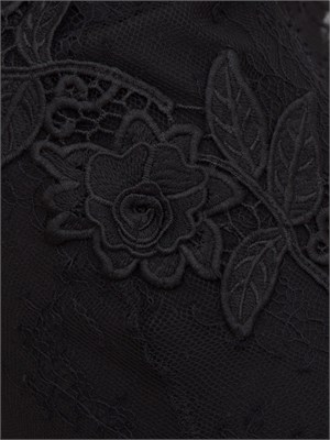 Gonna tubino Blugirl in pizzo nero con ricamo in DONNA