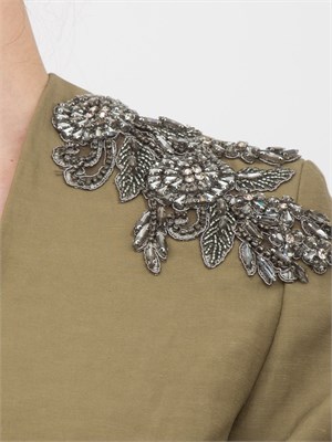 GIACCA MONOPETTO BLUGIRL VERDE in DONNA