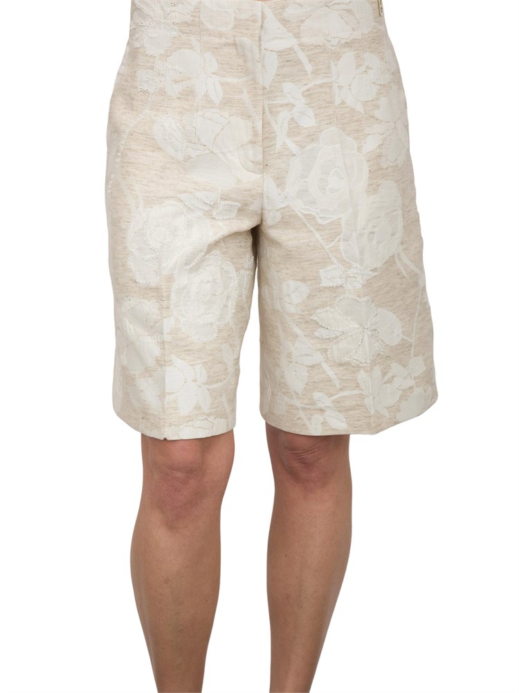 Bermuda Blugirl in jacquard floreale color panna