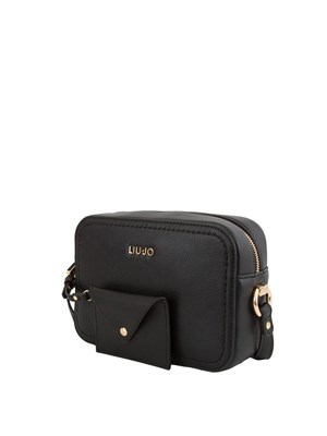 Borsa nera a tracolla Liu Jo con pochette in DONNA
