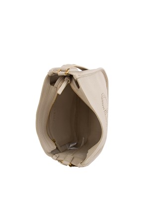 Borsa a tracolla Liu Jo beige con logo traforato in DONNA