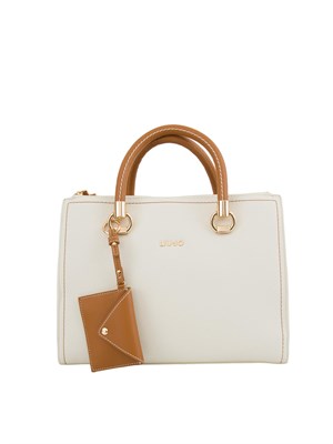 Borsa a mano Liu Jo avorio e marrone in DONNA