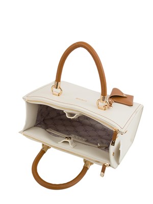 Borsa a mano Liu Jo avorio e marrone in DONNA