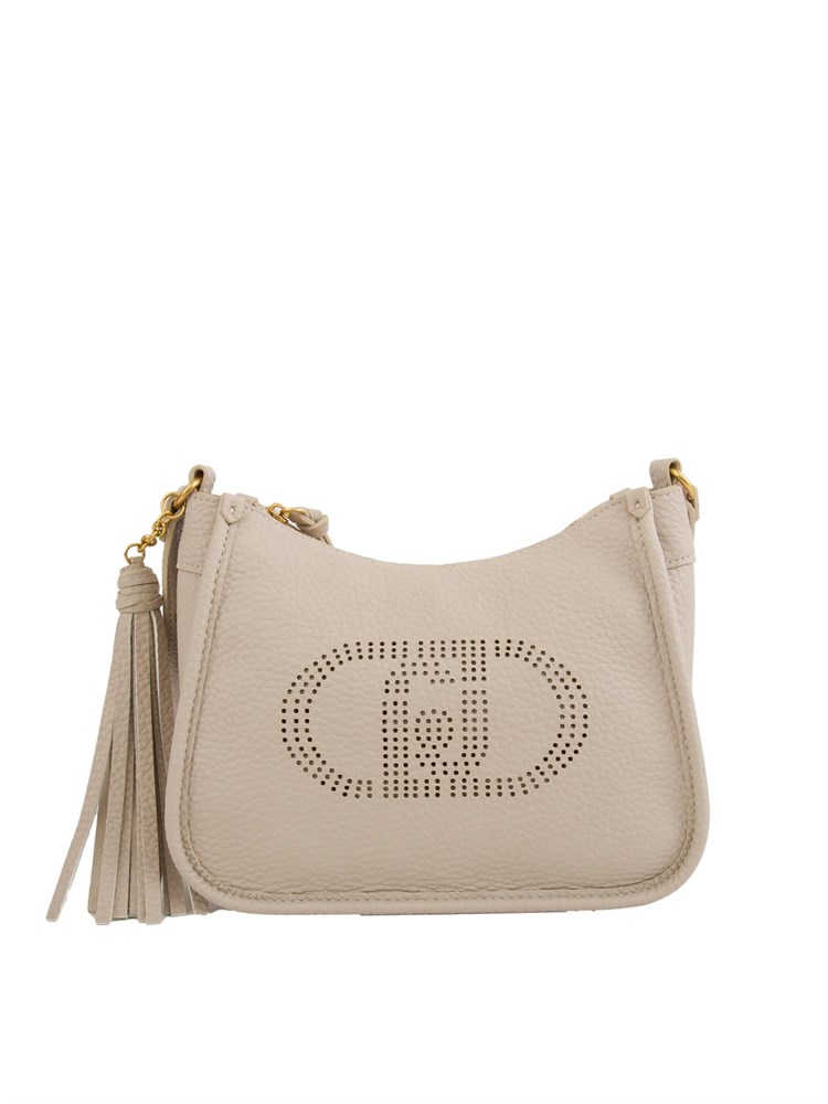 Borsa piccola Liu Jo beige con charm nappina