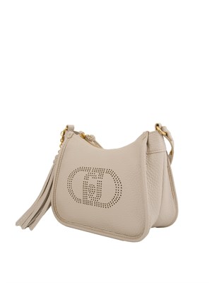 Borsa piccola Liu Jo beige con charm nappina in DONNA