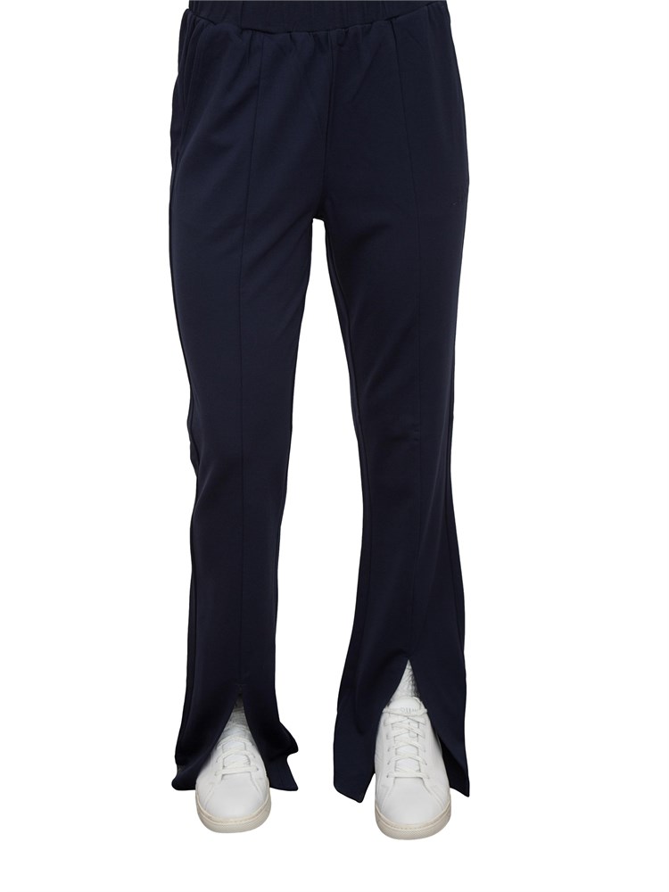 Pantalone tuta blu Liu Jo modello flare con spacchi