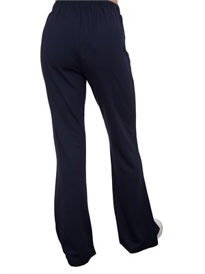 Pantalone tuta blu Liu Jo modello flare con spacchi in DONNA