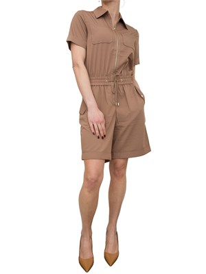 LIU JO Tuta corta Liu-Jo con zip marrone in DONNA
