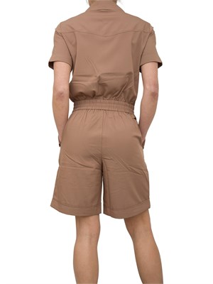 LIU JO Tuta corta Liu-Jo con zip marrone in DONNA