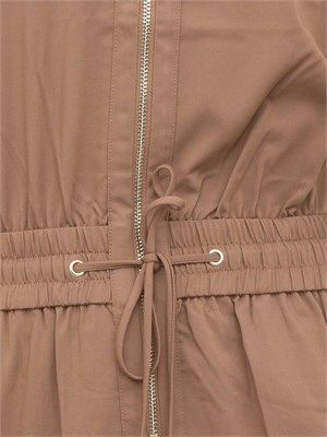 LIU JO Tuta corta Liu-Jo con zip marrone in DONNA