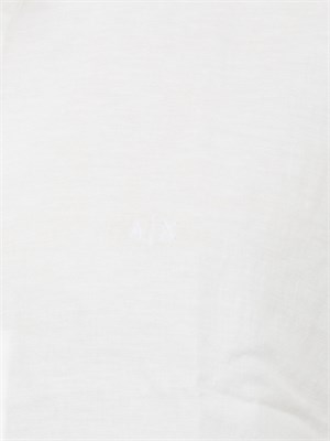 ARMANI EXCHANGE Camicia coreana  A.X. in misto lino bianco in UOMO