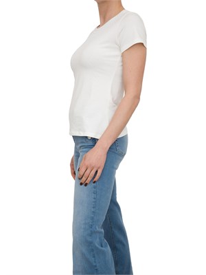 T-shirt bianca Liu Jo con logo e strass in DONNA