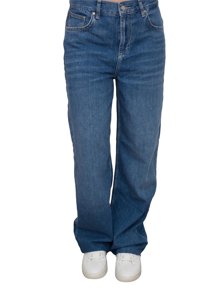 Jeans Liu Jo blu medio con gamba dritta e lavaggio used
