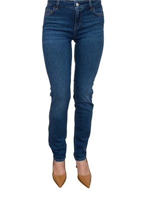 LIU JO Jeans Liu-jo slim fit scuri con strass in DONNA