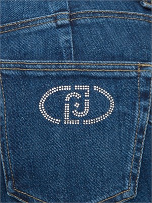 LIU JO Jeans Liu-jo slim fit scuri con strass in DONNA