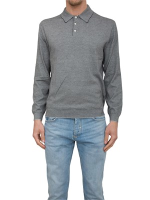 Polo Armani Exchange a righe con manica lunga in UOMO