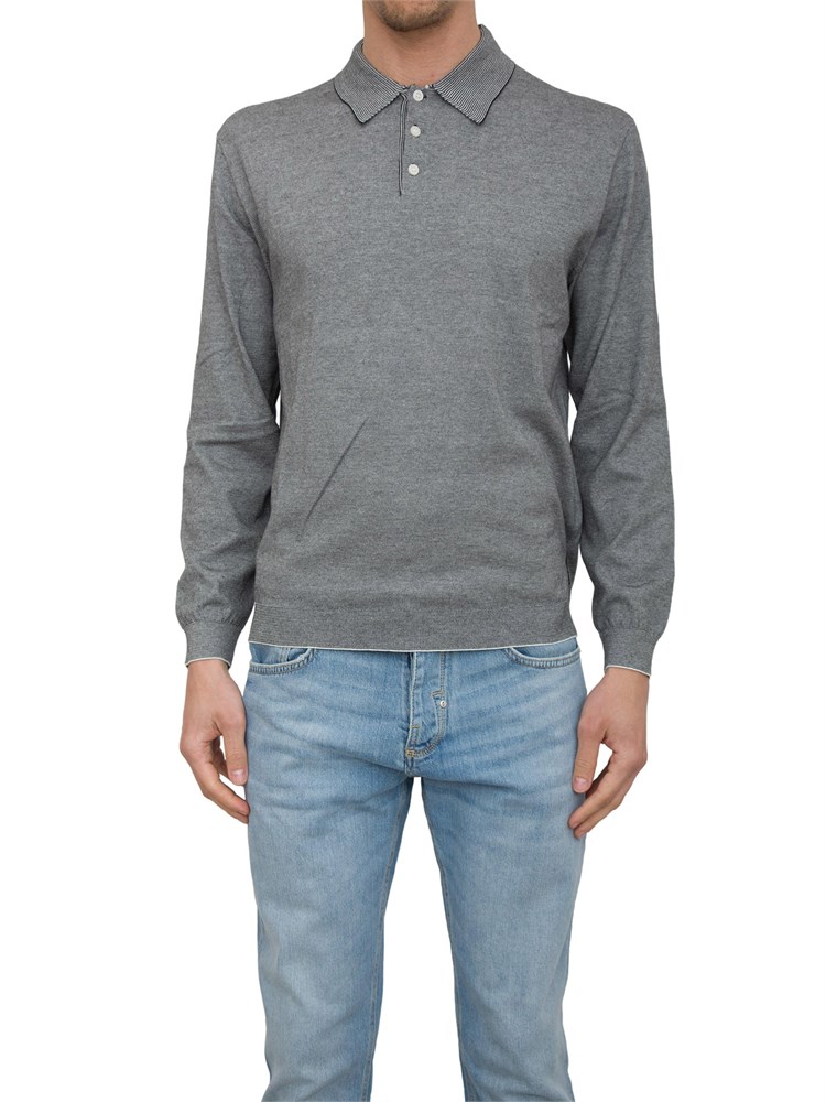 Polo Armani Exchange a righe con manica lunga