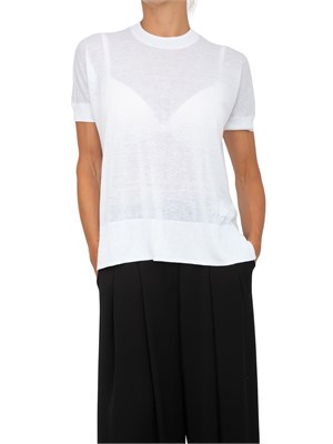 Maglia maniche corte Armani Exchange donna in cotone bianco in DONNA