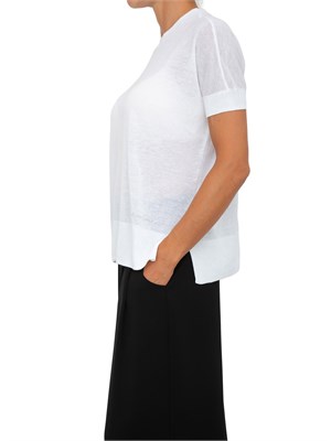 Maglia maniche corte Armani Exchange donna in cotone bianco in DONNA