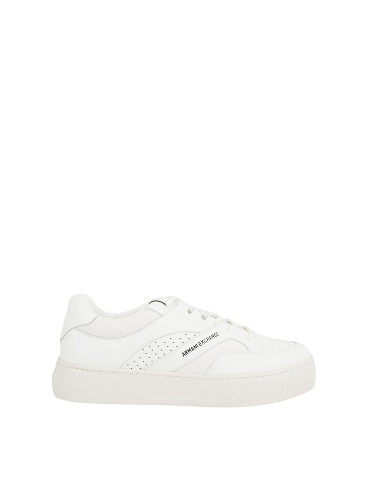 Scarpa Armani Exchange uomo in pelle bianca e tessuto