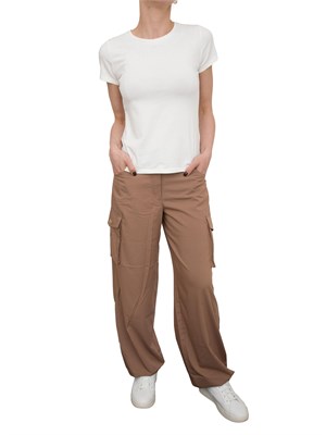 Pantaloni marrone Liu Jo modello cargo in DONNA