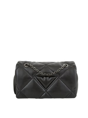 Mini bag a tracolla Emporio Armani con patta effetto nappa matelassé in DONNA
