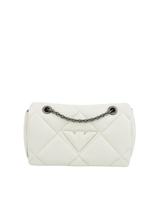 Mini bag a tracolla Emporio Armani con patta effetto nappa matelassé in DONNA