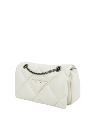 Mini bag a tracolla Emporio Armani con patta effetto nappa matelassé in DONNA